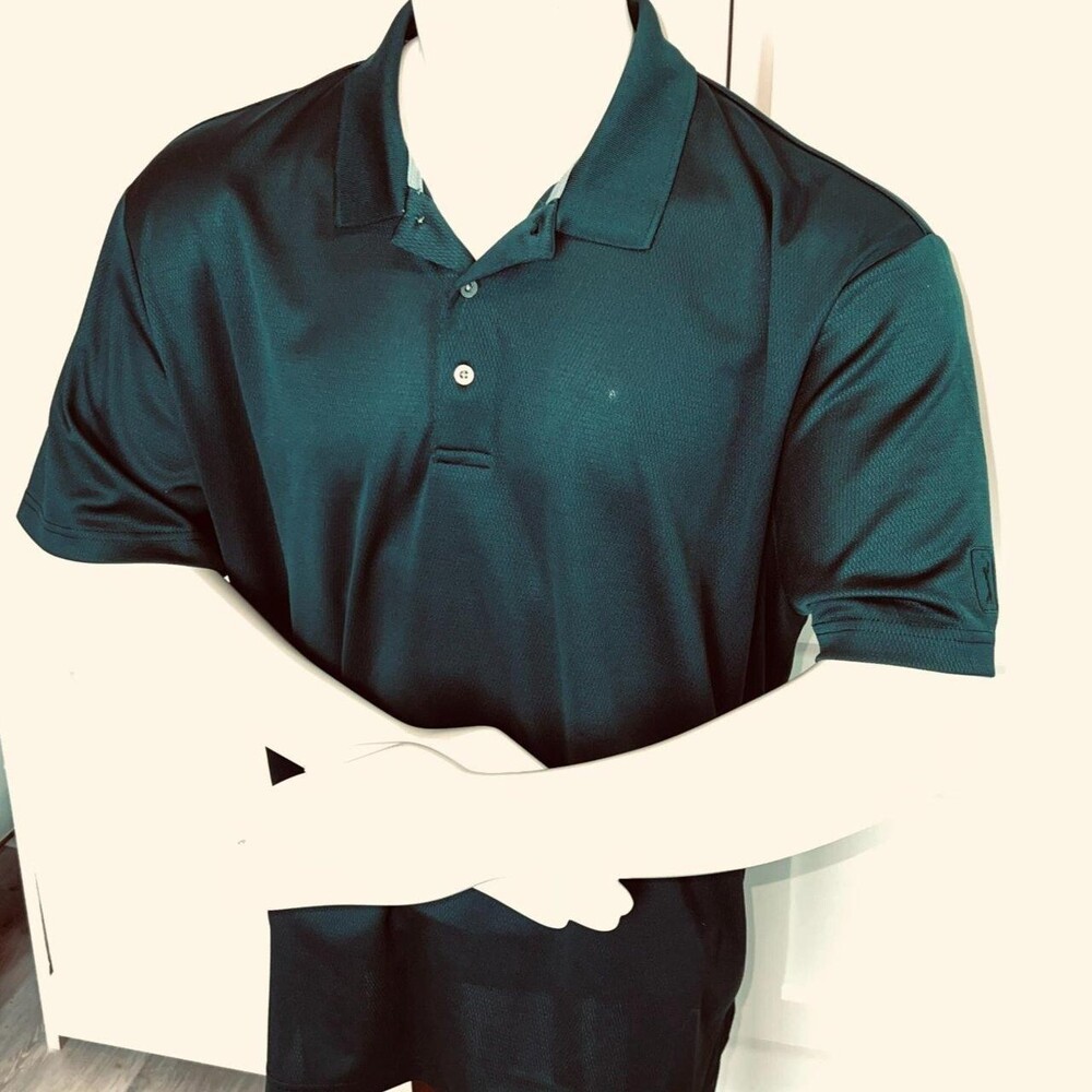 PGA Tour Men's Green Polo-shirts